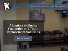 Tablet Screenshot of andrewtaylordental.com